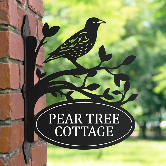 Starling Iron Bracket House Name Sign 4 Starling Iron Bracket House Name Sign - Image 2