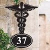 Doctors Medical Iron House Number Sign -House Sign Discount Store ukhnu457 2