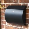 Contemporary "Urban Obsession" Black Wall Mounted Post Box -House Sign Discount Store urban obsession black wall mounted post box 4 1