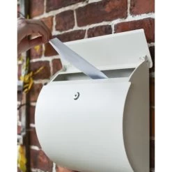 Contemporary "Urban Obsession" Cream Wall Mounted Post Box -House Sign Discount Store urban obsession cream wall mounted post box 3