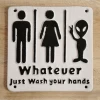 "Whatever, Just Wash Your Hands" Sign -House Sign Discount Store whatever just wash your hands sign