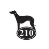 Whippet Iron House Number Sign -House Sign Discount Store whippet iron house number sign 5