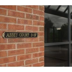 The "Warrington’ Modern Brass House Sign 6 The "Warrington’ Modern Brass House Sign -House Sign Discount Store whitehall brass range hero 02 3