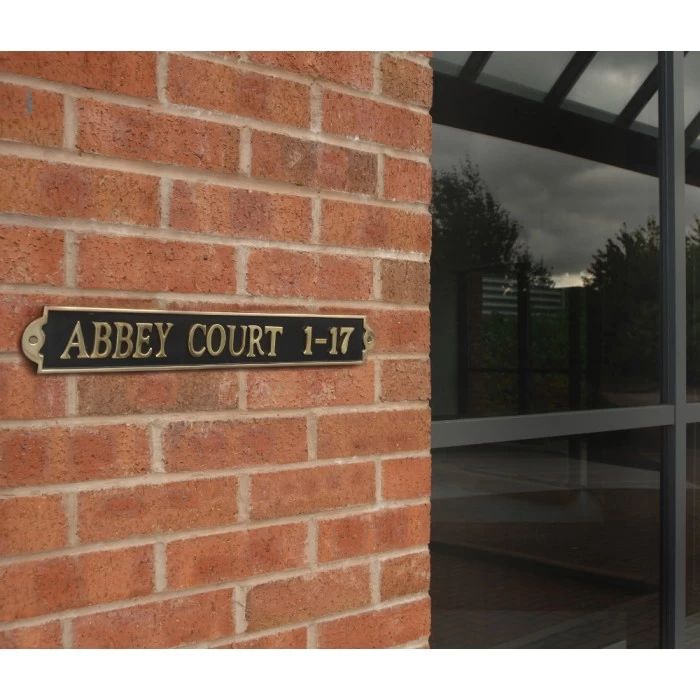 The "Warrington’ Modern Brass House Sign 4 The "Warrington’ Modern Brass House Sign - Image 2