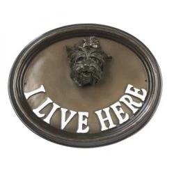 House Sign - Yorkshire Terrier - I Live Here